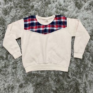 Flannel Embroidered Sweater